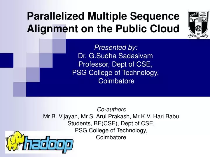 parallelized multiple sequence alignment on the public cloud