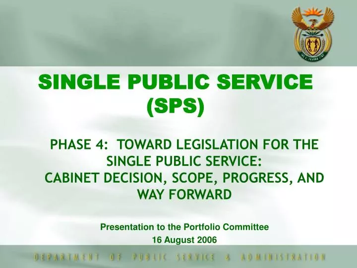 single public service sps