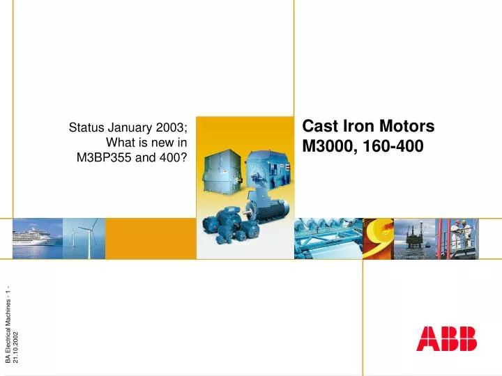 cast iron motors m3000 160 400