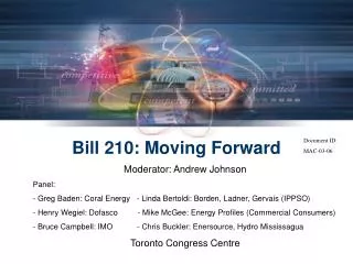 Bill 210: Moving Forward