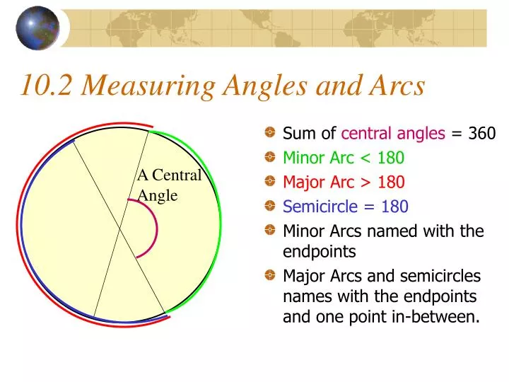 10 2 measuring angles and arcs