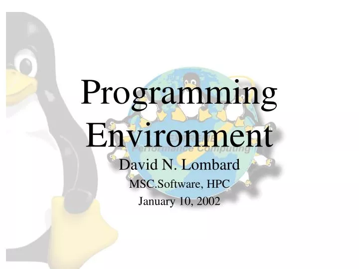 programming environment