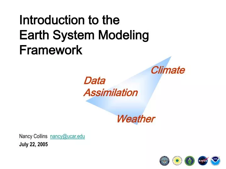 introduction to the earth system modeling framework