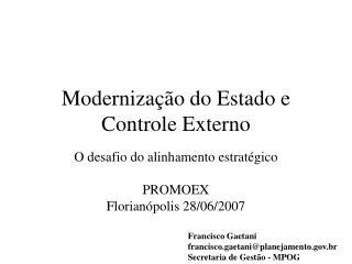 moderniza o do estado e controle externo