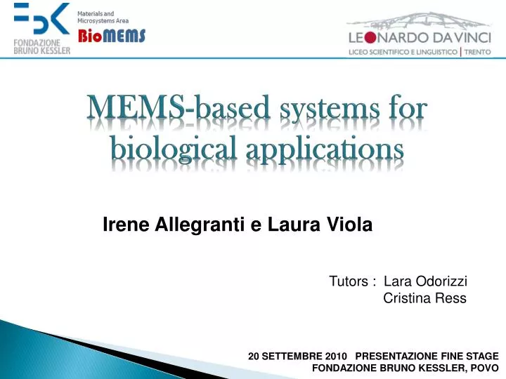 mems based systems for biological applications
