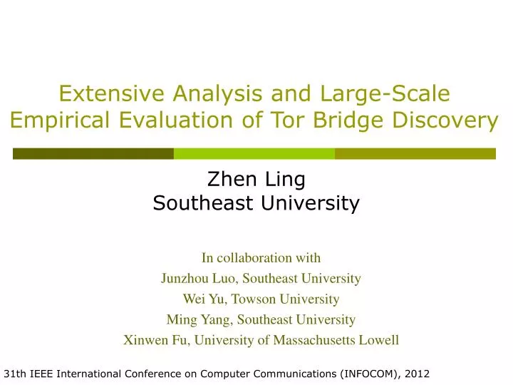 extensive analysis and large scale empirical evaluation of tor bridge discovery