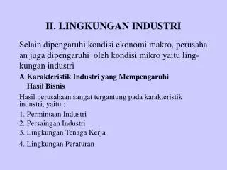 ii lingkungan industri