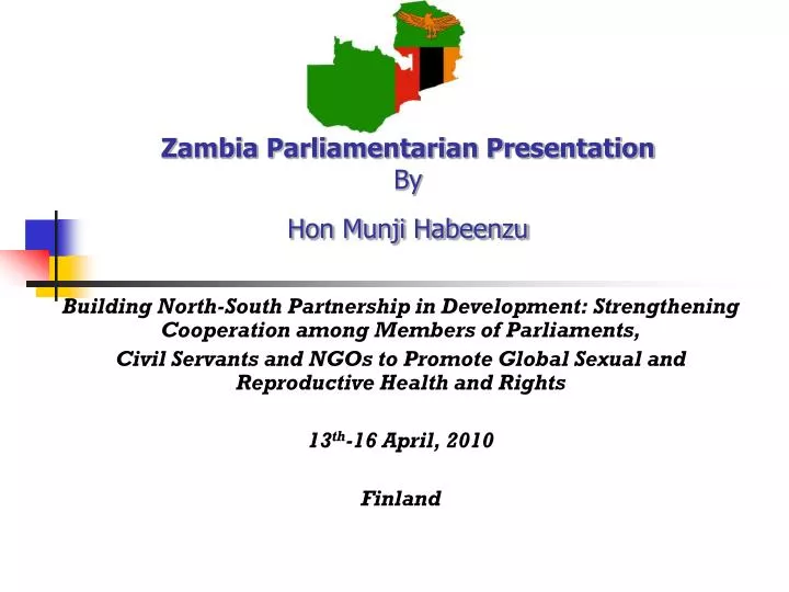 zambia parliamentarian presentation by hon munji habeenzu