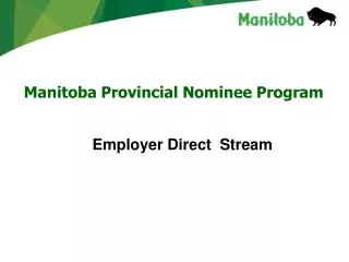 Manitoba Provincial Nominee Program