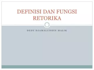 definisi dan fungsi retorika