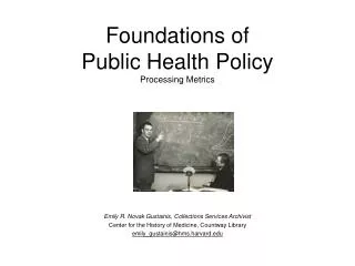Foundations of Public Health Policy Processing Metrics