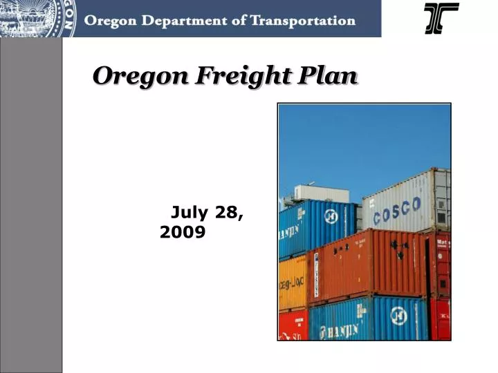 oregon freight plan