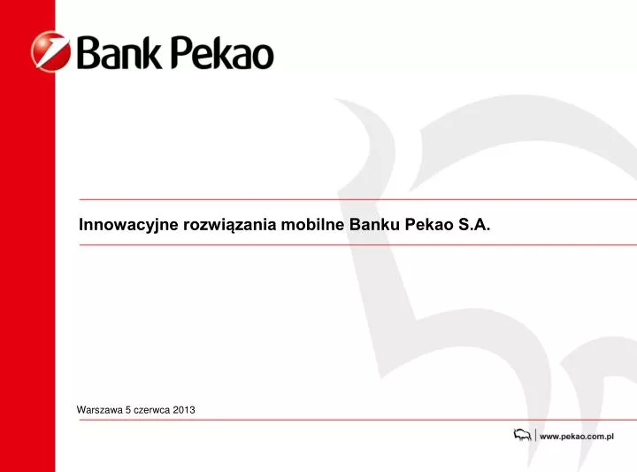 innowacyjne rozwi zania mobilne banku pekao s a