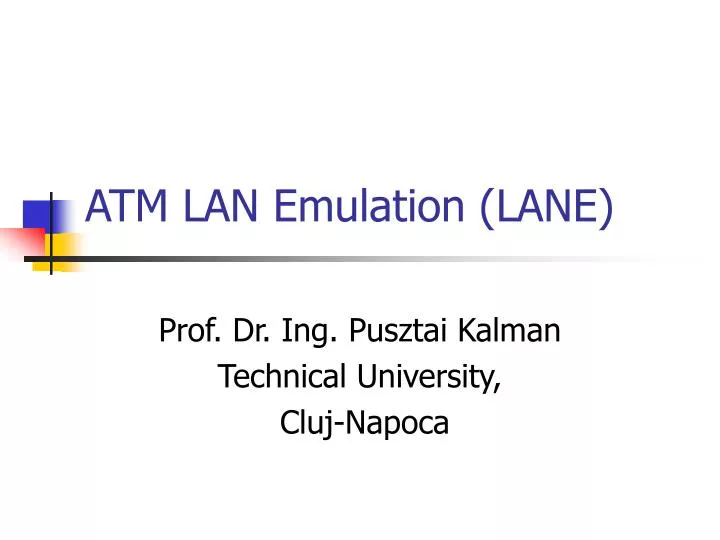 atm lan emulation lane
