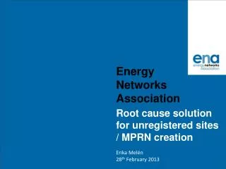 Energy Networks Association