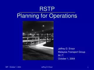 RSTP Planning for Operations