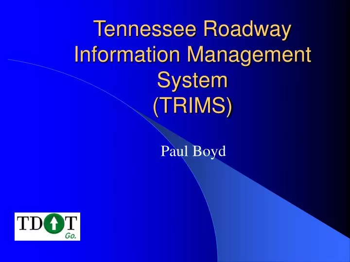 tennessee roadway information management system trims