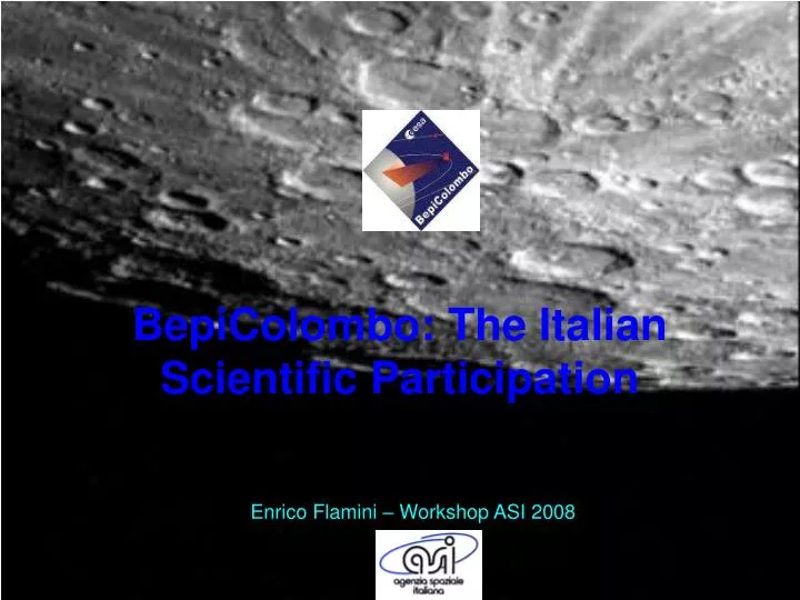 bepicolombo the italian scientific participation
