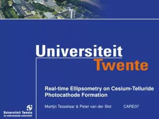 Real-time Ellipsometry on Cesium-Telluride Photocathode Formation