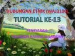 HUBUNGAN ETNIK (WAJ3106) - slide 1
