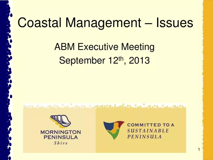 coastal management issues