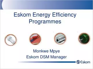 Eskom Energy Efficiency Programmes