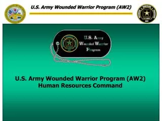 U.S. Army Wounded Warrior Program (AW2) Human Resources Command