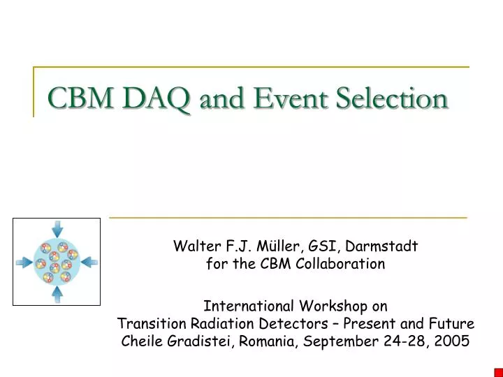 cbm daq and event selection