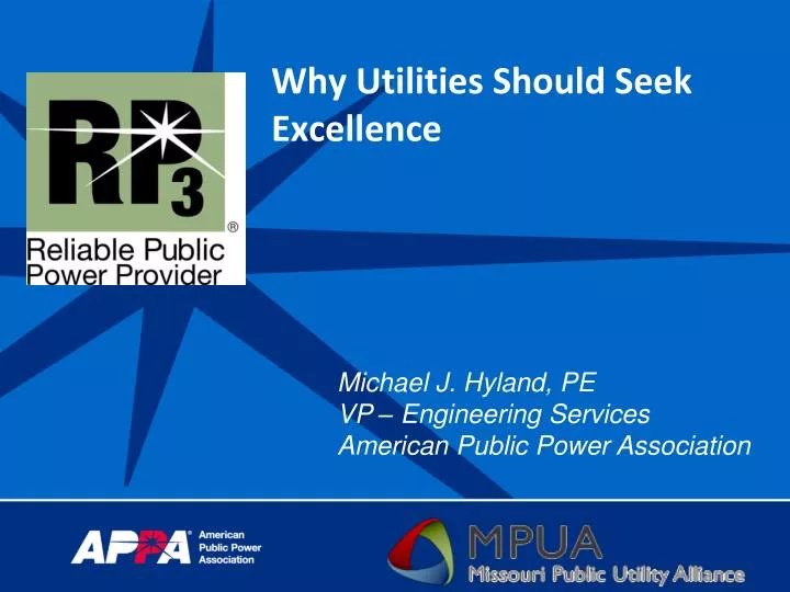 why utilities should seek excellence