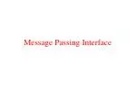 Message Passing Interface - slide 1