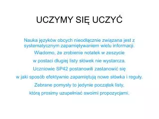 uczymy si uczy