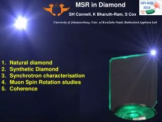 MSR in Diamond