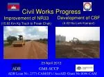 Civil Works Progress - slide 1