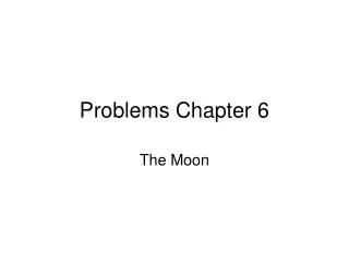 Problems Chapter 6