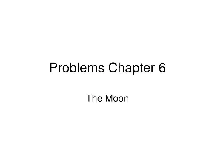 problems chapter 6