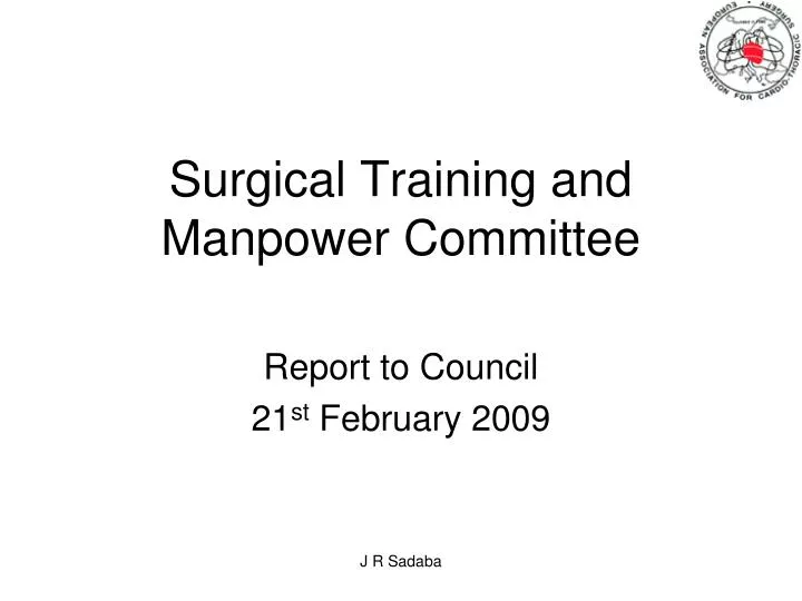 surgical training and manpower committee