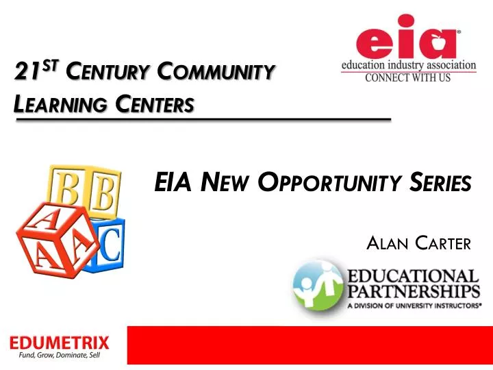 eia new opportunity series alan carter