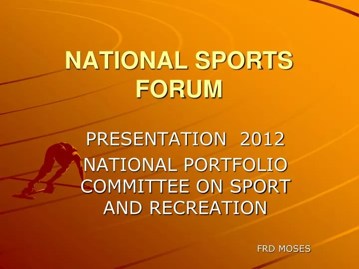 national sports forum