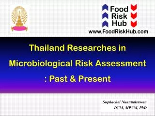 Thailand Researches in Microbiological Risk Assessment : Past &amp; Present