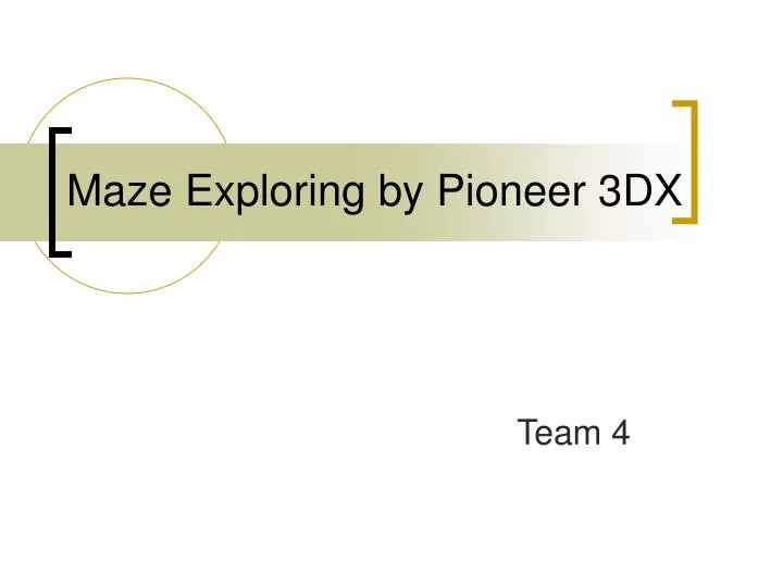 maze exploring by pioneer 3dx