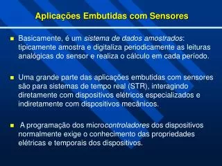 aplica es embutidas com sensores