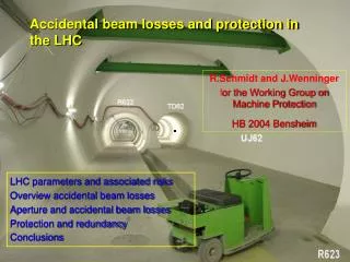 Accidental beam losses and protection in the LHC