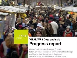 ViTAL WP5 Data analysis Progress report