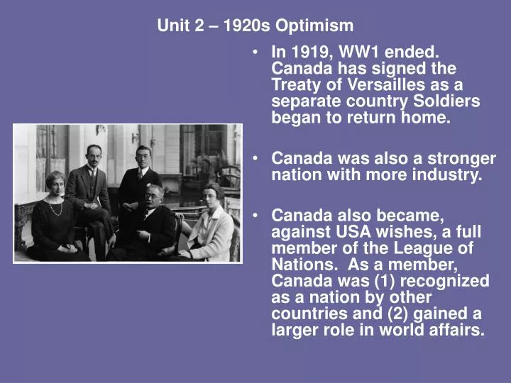 unit 2 1920s optimism