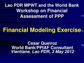 Financial Modeling Exercise