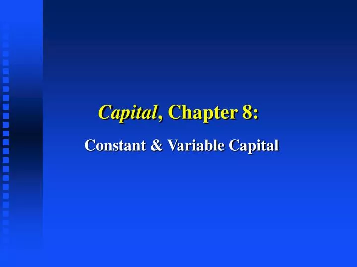 capital chapter 8