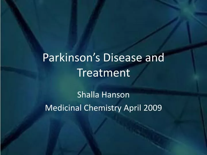 parkinson s disease and treatment