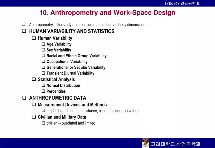 10 anthropometry and work space design