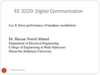 EE 3220: Digital Communication