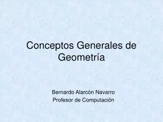 conceptos generales de geometr a